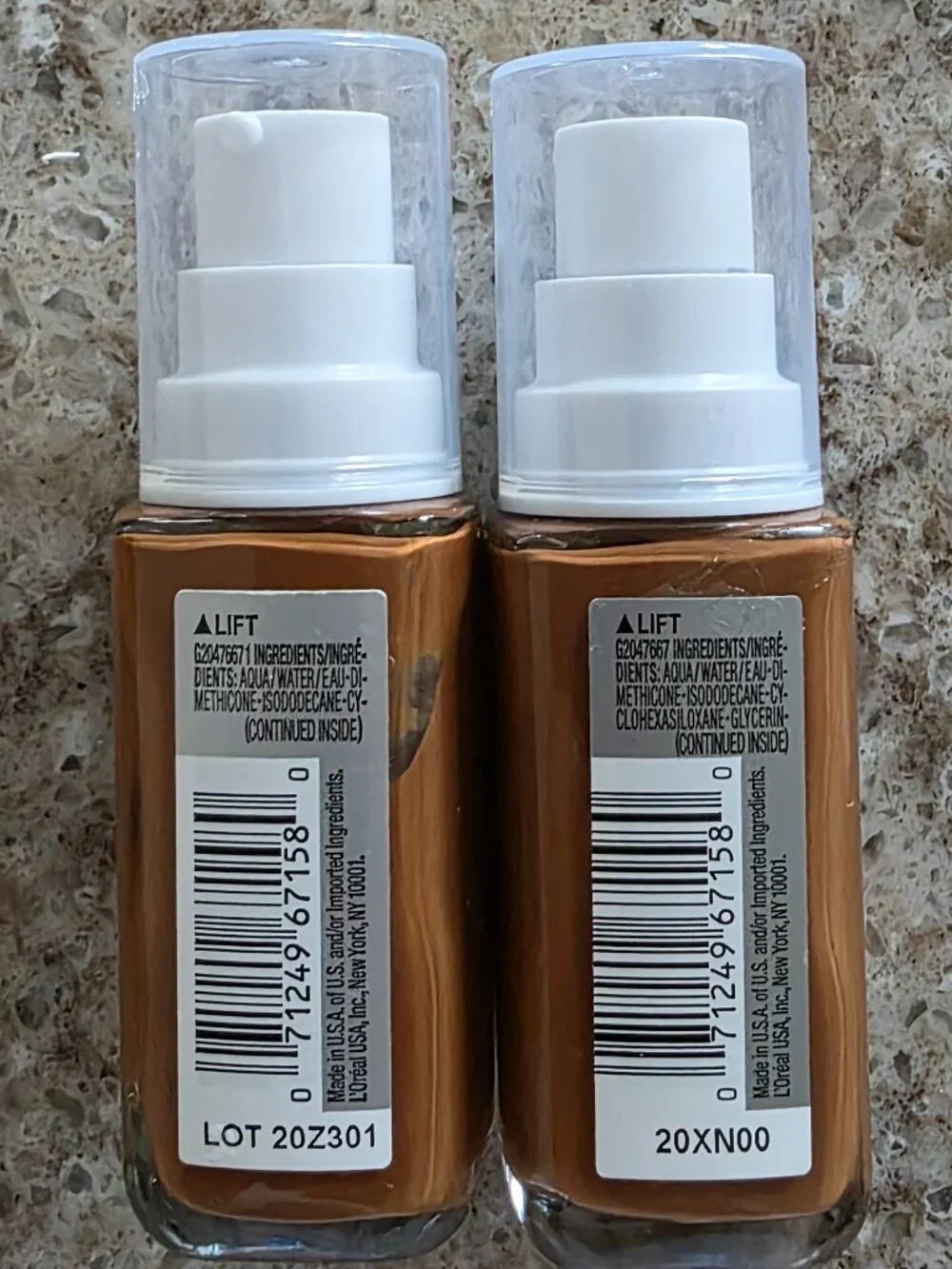 L'Oréal True Match Foundation C8 Cool Medium Deep Bundle of 2 New